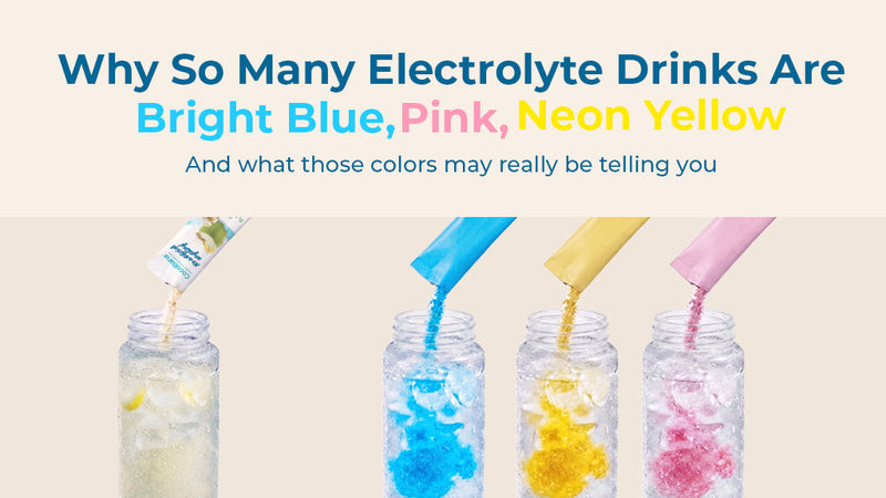 Why So Many Electrolyte Drinks Are Bright Blue, Pink, or Neon Yellow