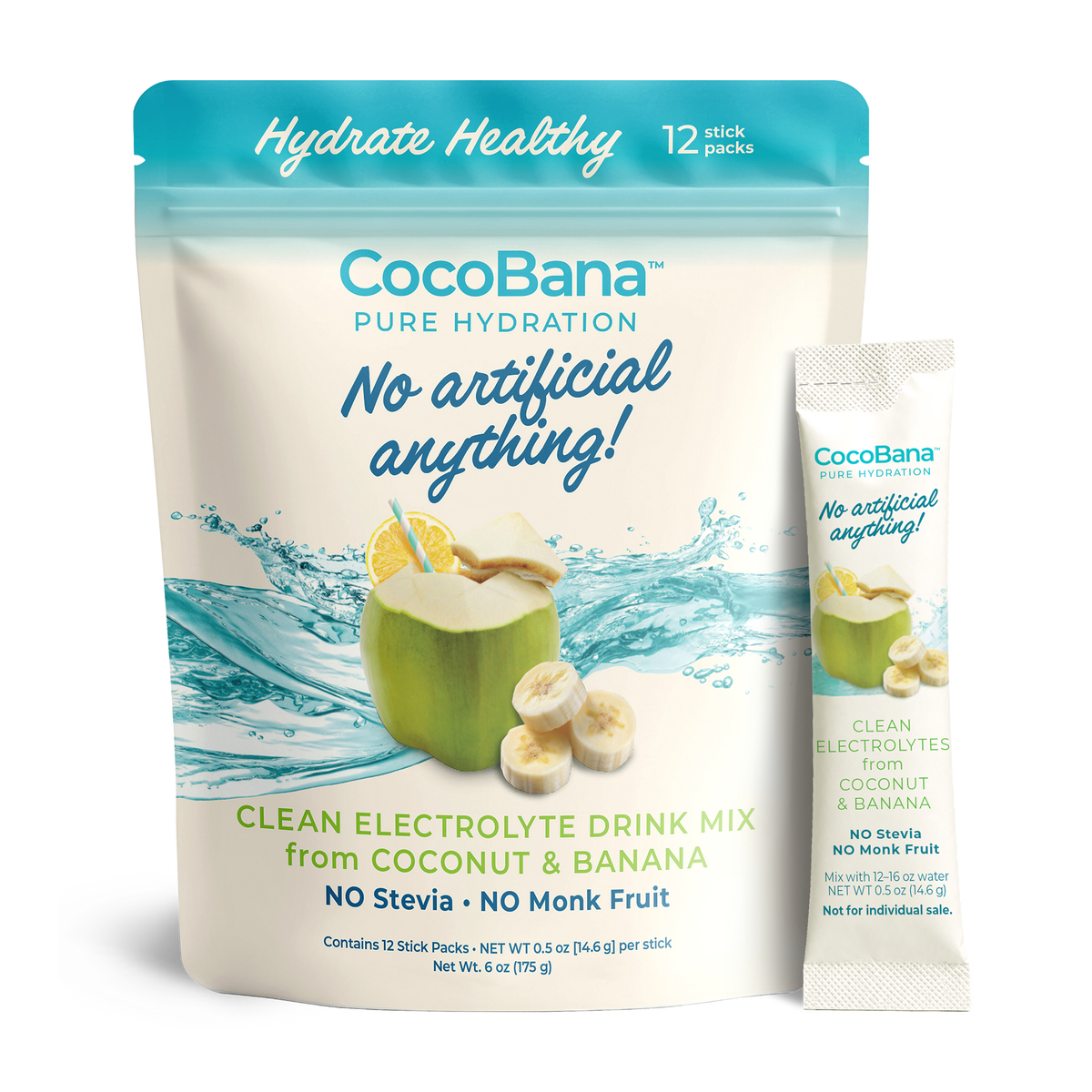 CocoBana Clean Electrolyte Stick Packs